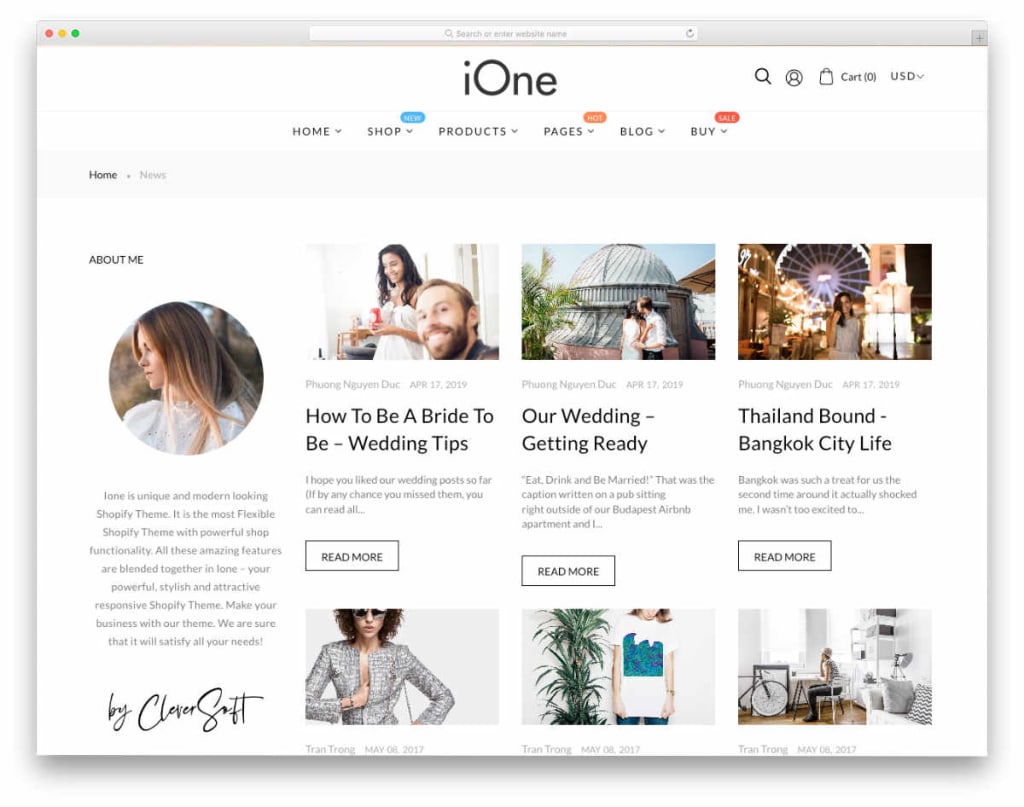 Shopify Pages: Shopify Blog Page